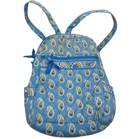 VERA BRADLEY Light Blue Fabric Small Backpack - Picture 1 of 9